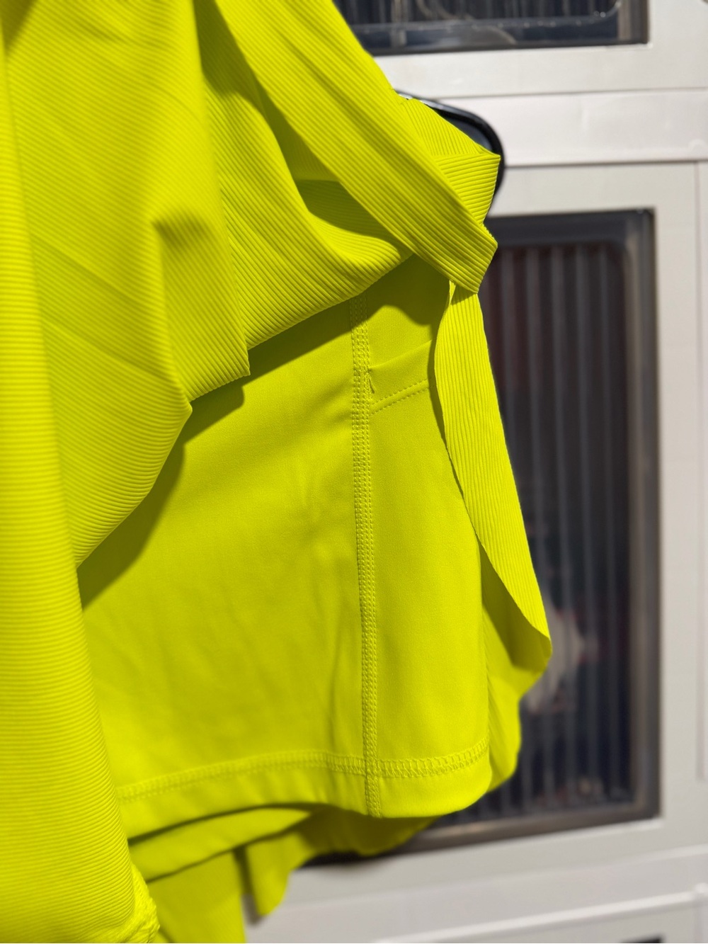 JoyLab Neon Yellow Layered Active Skort with Drawstring - Picture 4 of 6